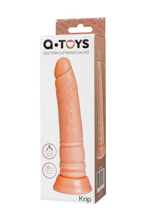 A-TOYS, Realistic Dildo, TPE, Flesh, 18 cm A-TOYS, Realistic Dildo, TPE, Flesh, 18 cm