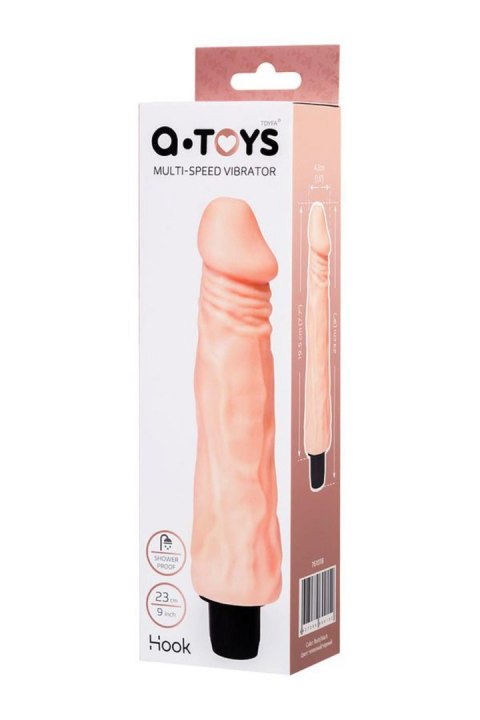 A-TOYS, Realistic Multi-Speed Vibrator, TPE, 19,5 cm A-TOYS, Realistic Multi-Speed Vibrator, TPE, 19,5 cm