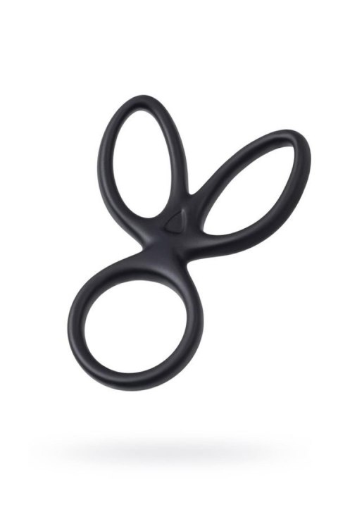 A-TOYS Triple penis ring KRAKEN, silicone, black, 10 cm A-TOYS Triple penis ring KRAKEN, silicone, black, 10 cm