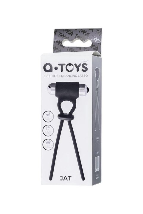 A-Toys Erection enhancing lasso Jat , black, silicone, 14cm A-Toys Erection enhancing lasso Jat , black, silicone, 14cm