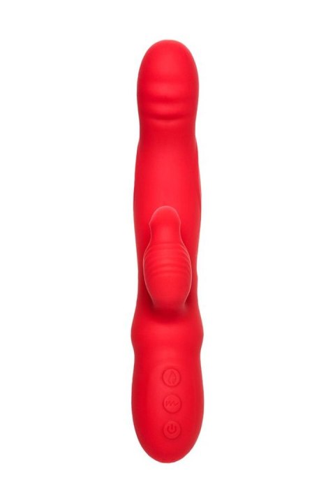 JOS Redli vibrator with moving head, silicone, red, 21 cm JOS Redli vibrator with moving head, silicone, red, 21 cm