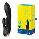 Wibrator Double Flex Black – sterowany aplikacją Satisfyer Connect