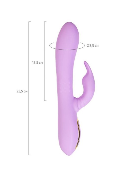 Vibrating roller with rotating clitoral stimulator JOS Jammy, silicone, purple, 22.5 cm Vibrating roller with rotating clitoral stimulator JOS Jammy, silicone, purple, 22.5 cm