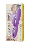 Vibrating roller with rotating clitoral stimulator JOS Jammy, silicone, purple, 22.5 cm