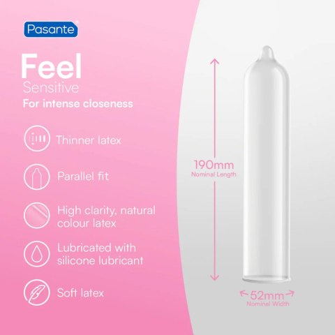 Pasante Sensitive/Feel Condomsl Bulk Packs 144 pcs Pasante Sensitive/Feel Condomsl Bulk Packs 144 pcs