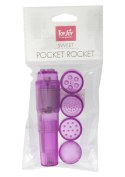 Mini stymulator łechtaczki masażer z nakładkami Mini stymulator łechtaczki masażer z nakładkami
