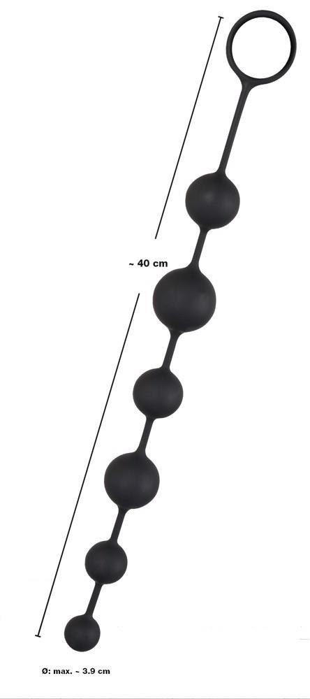Elastyczny sznur kulek analnych korali długi 40cm Elastyczny sznur kulek analnych korali długi 40cm