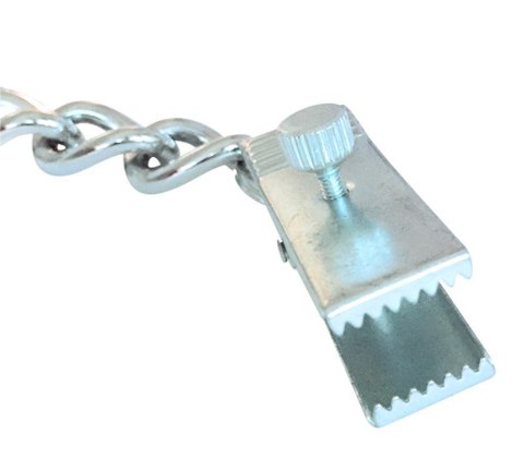 Metalowe zaciski na sutki regulowane bdsm sex Metalowe zaciski na sutki regulowane bdsm sex