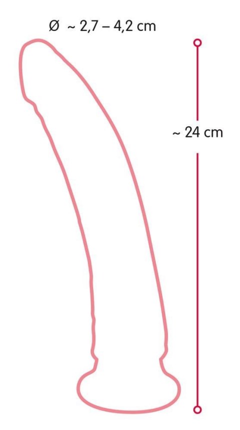 Realistyczny miękki penis dildo przyssawka 24cm Realistyczny miękki penis dildo przyssawka 24cm