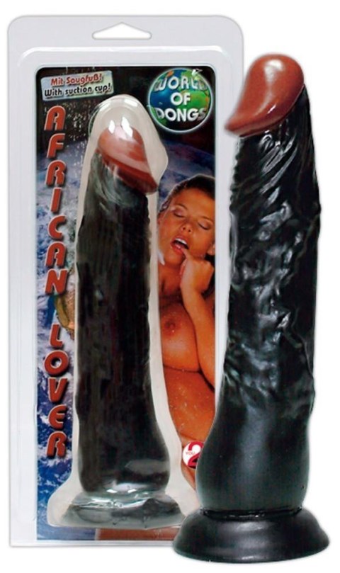Dildo realistyczne czarne penis na przyssawce 23cm Dildo realistyczne czarne penis na przyssawce 23cm