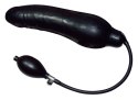 Nadmuchiwane żylaste dildo czarne gumowe Nadmuchiwane żylaste dildo czarne gumowe