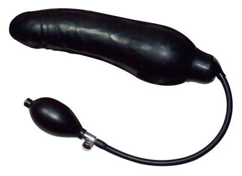 Nadmuchiwane żylaste dildo czarne gumowe Nadmuchiwane żylaste dildo czarne gumowe