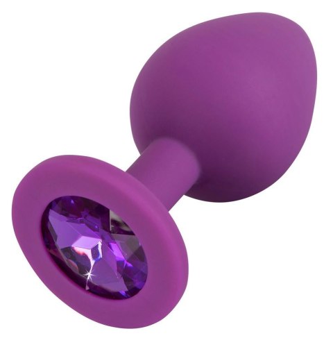 Silikonowy plug korek analny z kamyczkiem sex 7cm Silikonowy plug korek analny z kamyczkiem sex 7cm