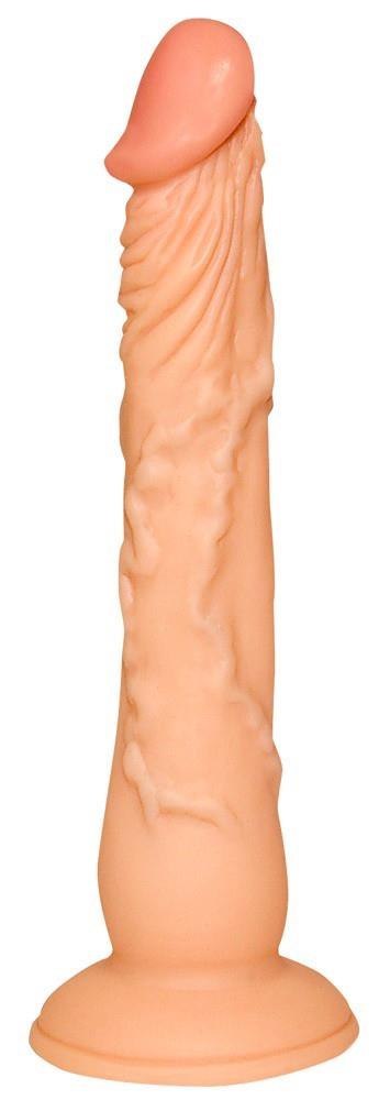 Dildo na przyssawce naturalny rozmiar wąskie 18cm Dildo na przyssawce naturalny rozmiar wąskie 18cm