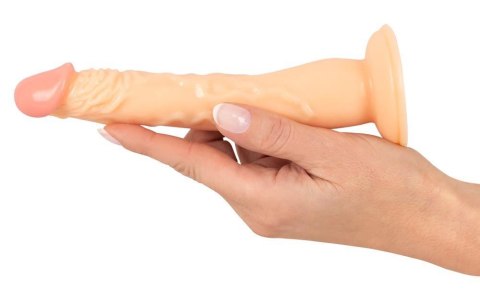 Dildo na przyssawce naturalny rozmiar wąskie 18cm Dildo na przyssawce naturalny rozmiar wąskie 18cm
