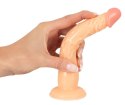 Dildo na przyssawce naturalny rozmiar wąskie 18cm Dildo na przyssawce naturalny rozmiar wąskie 18cm