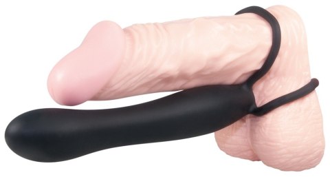 Dildo z pętlami na penisa jądra drugi członek 15cm Dildo z pętlami na penisa jądra drugi członek 15cm