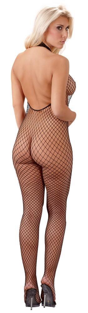 Podniecający bodystocking siatka rozcięty krok S/M Podniecający bodystocking siatka rozcięty krok S/M