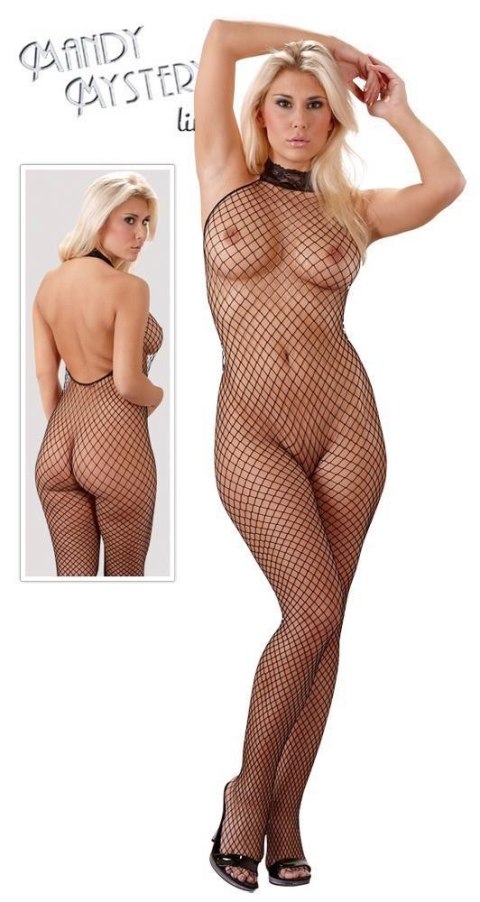Podniecający bodystocking siatka rozcięty krok S/M Podniecający bodystocking siatka rozcięty krok S/M