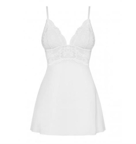Biała sex koszulka stringi komplet obsessive l/xl Biała sex koszulka stringi komplet obsessive l/xl