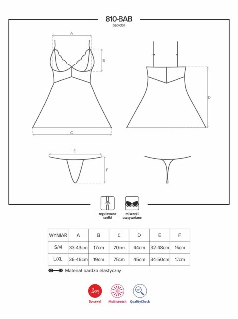 Biała sex koszulka stringi komplet obsessive s/m Biała sex koszulka stringi komplet obsessive s/m