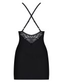 Czarny sex komplet koszulka stringi obsessive s/m