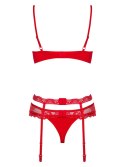 Komplet erotyczny pas stanik stringi obsessive s/m