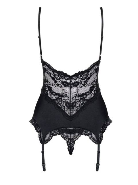 Koronkowy gorset stringi komplet obsessive s/m Koronkowy gorset stringi komplet obsessive s/m