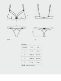 Koronkowy sex komplet stanik stringi intensa s/m