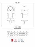 Czerwony komplet biustonosz stringi 838-seg-3 l/xl