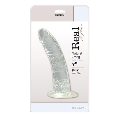 Dildo-FALLO JELLY REAL RAPTURE CLEAR 7"