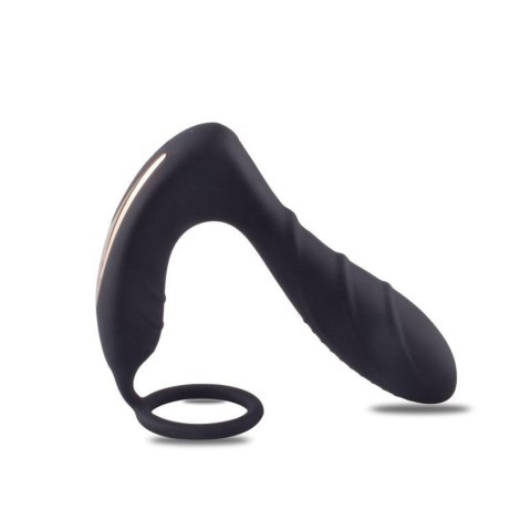 Stimolatore prostatico vibrante con anello fallico Stimolatore prostatico vibrante con anello fallico