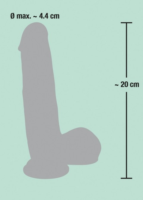 Duże grube dildo jak żywy penis na przyssawce 20cm Duże grube dildo jak żywy penis na przyssawce 20cm