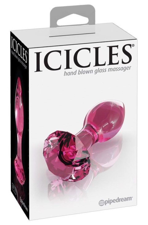 Gładki śliski korek analny ze szkła zatyczka 9cm Gładki śliski korek analny ze szkła zatyczka 9cm