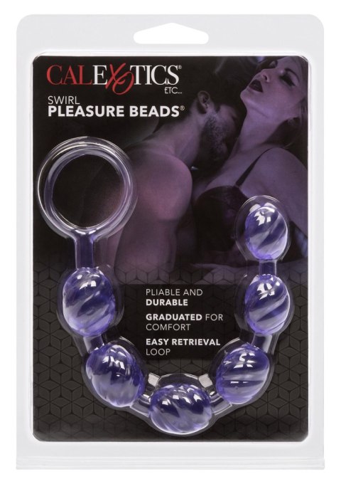Plug/kulki-SWIRL PLEASURE BEADS PURPLE Plug/kulki-SWIRL PLEASURE BEADS PURPLE