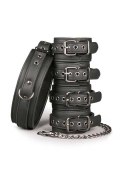Kajdanki do rąk nóg łańcuchy obroża zestaw bdsm Kajdanki do rąk nóg łańcuchy obroża zestaw bdsm