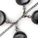 Kajdanki do rąk nóg łańcuchy obroża zestaw bdsm Kajdanki do rąk nóg łańcuchy obroża zestaw bdsm