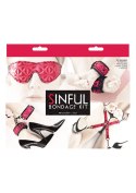 Zestaw-SINFUL BONDAGE KIT PINK Zestaw-SINFUL BONDAGE KIT PINK
