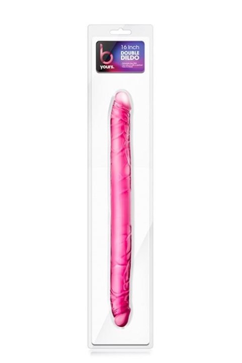 Dildo-B YOURS 16INCH DOUBLE DILDO PINK Dildo-B YOURS 16INCH DOUBLE DILDO PINK