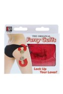 Kajdanki-METAL HANDCUFF WITH PLUSH RED Kajdanki-METAL HANDCUFF WITH PLUSH RED