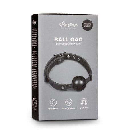 Knebel-Ball Gag With PVC Ball - Black Knebel-Ball Gag With PVC Ball - Black