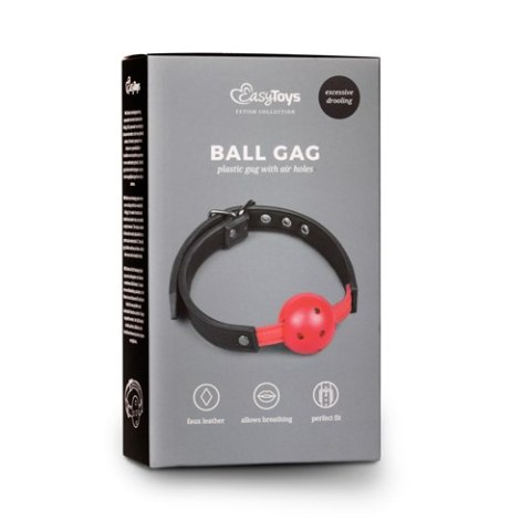 Knebel-Ball Gag With PVC Ball - Red Knebel-Ball Gag With PVC Ball - Red