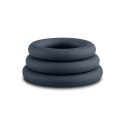 3-Piece Cock Ring Set - Grey 3-Piece Cock Ring Set - Grey