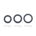 3-Piece Cock Ring Set - Grey 3-Piece Cock Ring Set - Grey