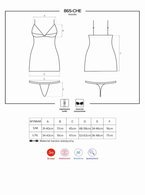 Komplet prześwituje koszulka stringi obsessive s/m Komplet prześwituje koszulka stringi obsessive s/m