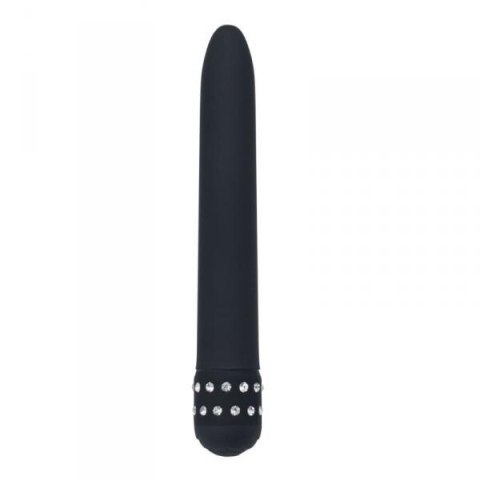 Zdobiony diamencikami kryształkami wibrator 17cm Zdobiony diamencikami kryształkami wibrator 17cm
