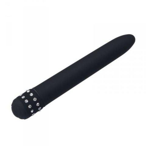 Zdobiony diamencikami kryształkami wibrator 17cm Zdobiony diamencikami kryształkami wibrator 17cm