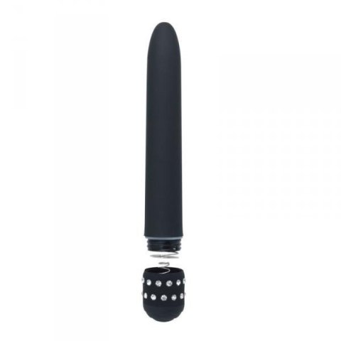 Zdobiony diamencikami kryształkami wibrator 17cm Zdobiony diamencikami kryształkami wibrator 17cm