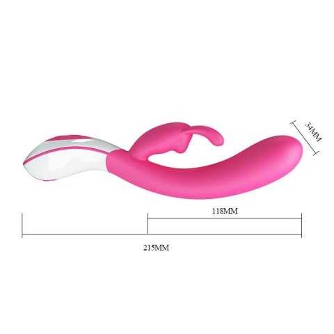 Aktywowany głosem wibrator z masażerem 21cm 12tryb Aktywowany głosem wibrator z masażerem 21cm 12tryb