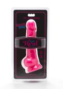 Sztuczny członek dildo z jądrami realistyczny 19cm Sztuczny członek dildo z jądrami realistyczny 19cm